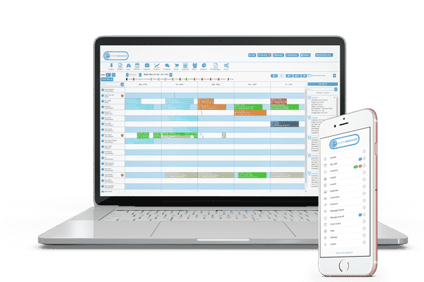 Schedule all your jobs via our admin system or on our scheduling app Scheduling App