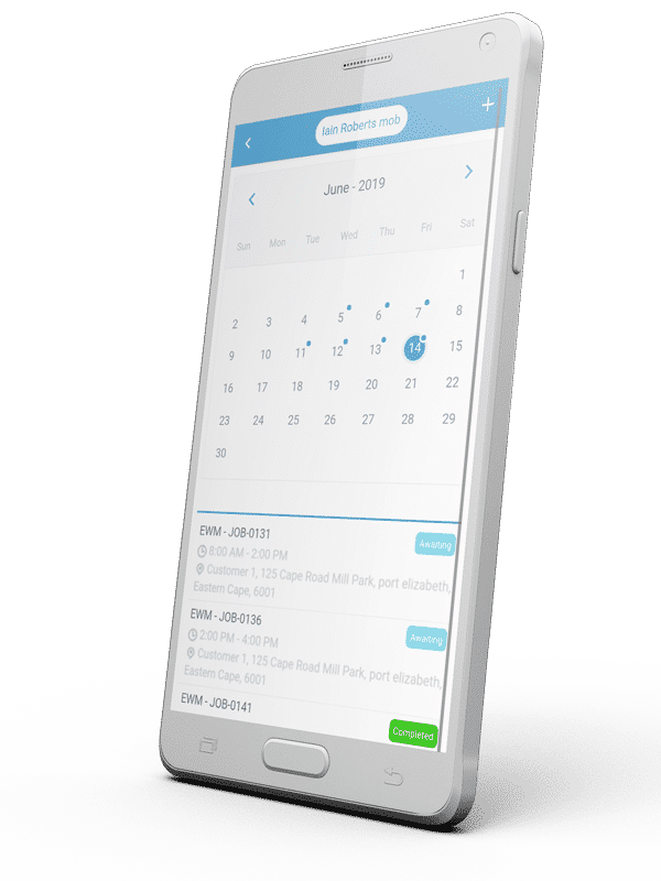 Mobile Job Scheduling App Employee Holiday App