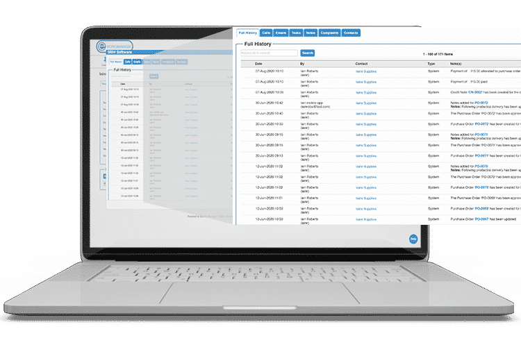CRM Feature - Full Supplier History