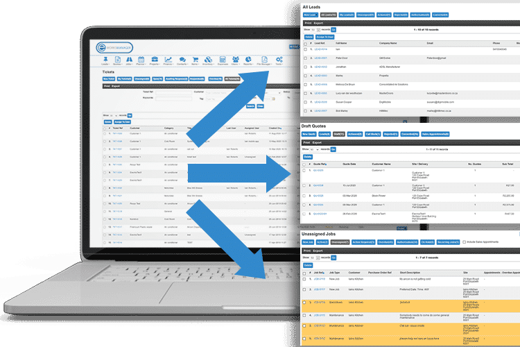 Help Desk Software - Convert tickets to leads, jobs, quotes and more