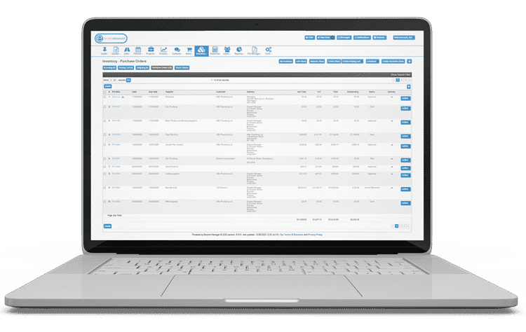Business Inventory Software - Manage Purchase Order