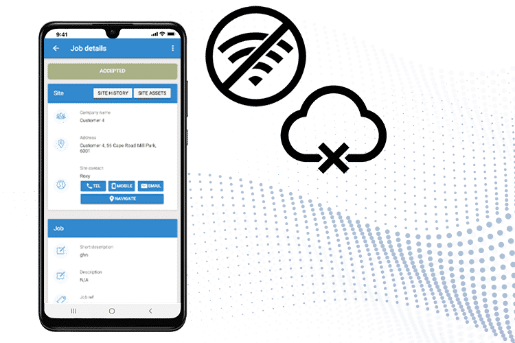 Work Offline on our Mobile App