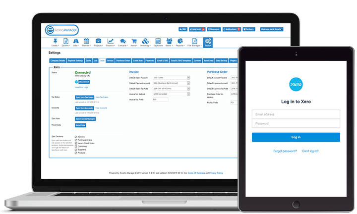 Xero Integration with Eworks Manager