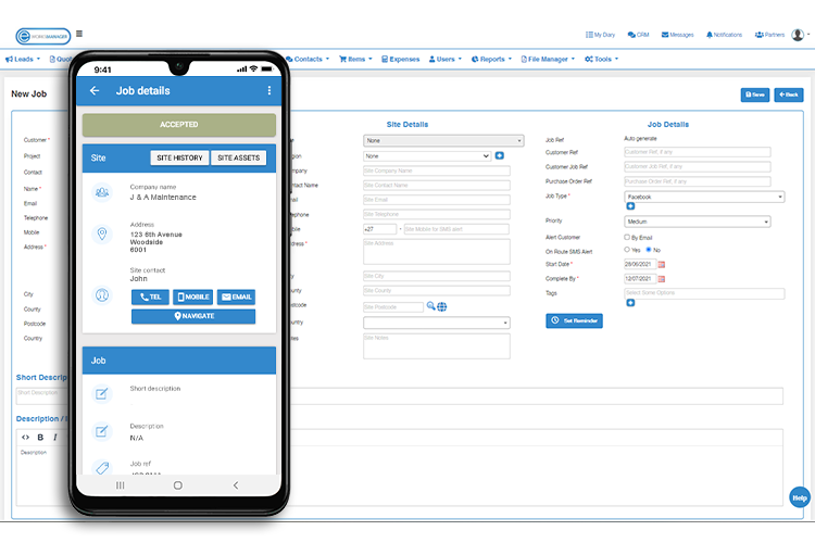 Mobile Job Sheet Software for your Field Workers