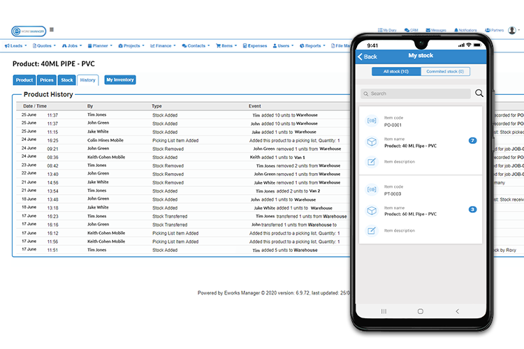 Cloud Inventory System - Full History Logging