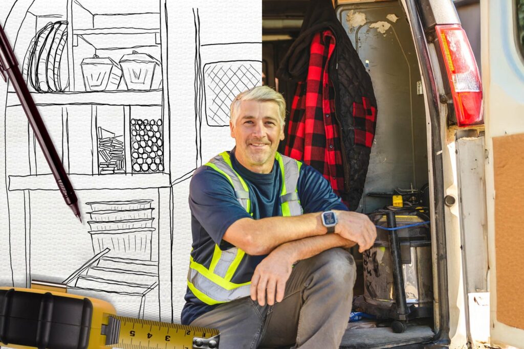 A man smiling wearing a high vis jacket